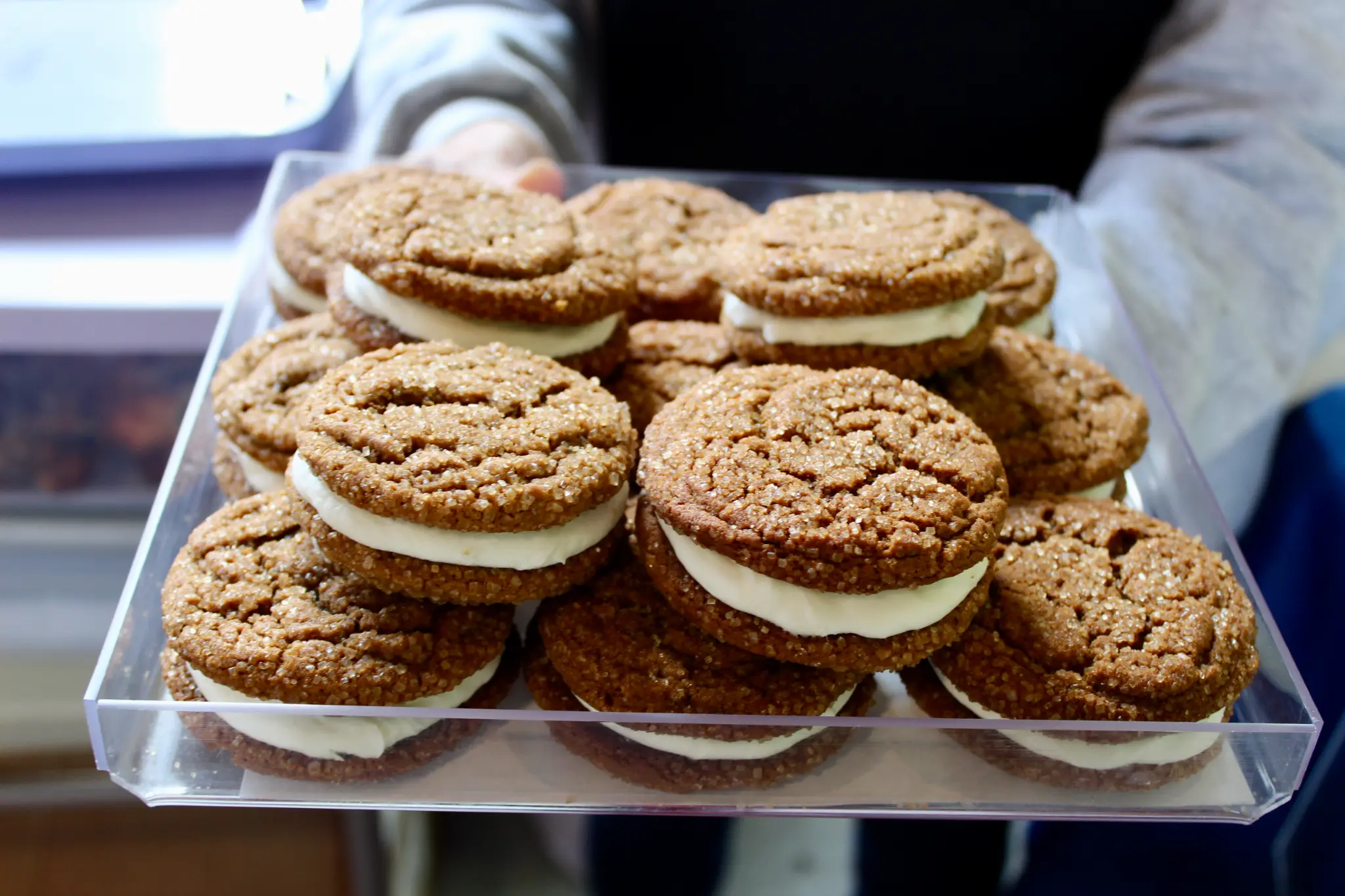 Ginger Lemon Cream Sandwich Cookies